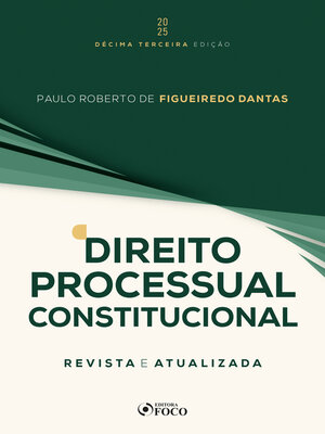 cover image of Direito Processual Constitucional--13ª Ed--2025